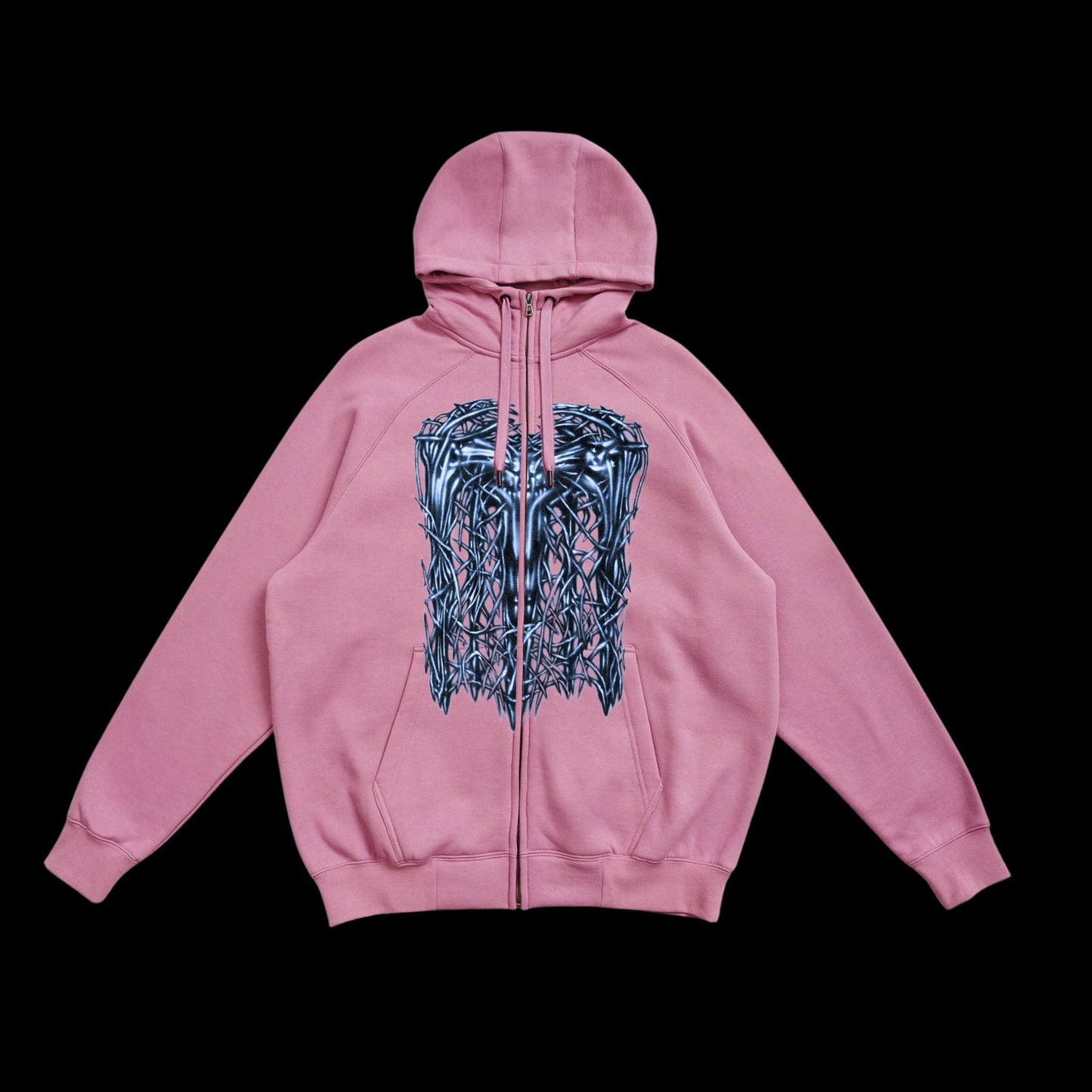 A Naruto Tech Fleece Zip Hooded Sweatshirt Rose Pint