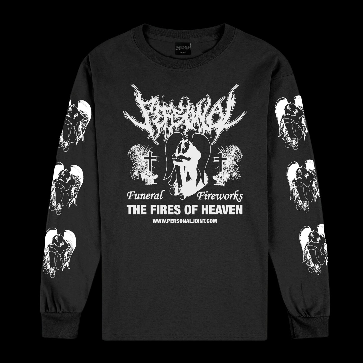 A Funeral Fireworks L/S T Shirt Black